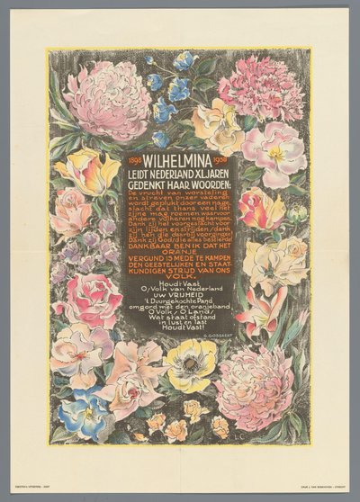 Wilhelmina Leads the Netherlands for Forty Years by Monogrammist JB (20e eeuw)