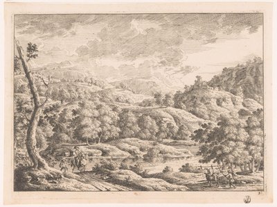 Landscape with Shepherd by Monogrammist MEG