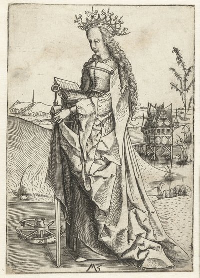 Saint Catherine of Alexandria by Monogrammist MZ