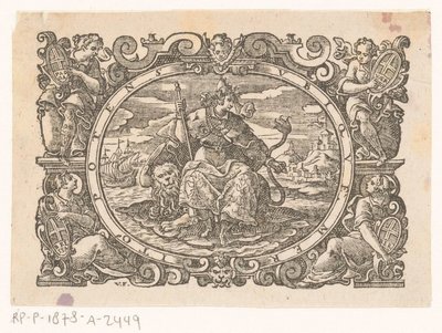 City Maiden of Venice by Monogrammist VF (graveur)