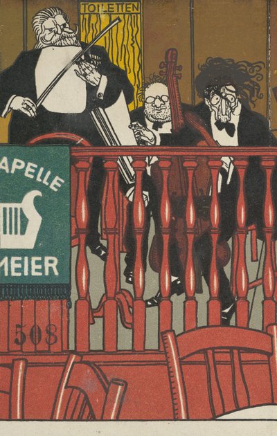 Salon Orchestra Meier, 1911 by Moritz Jung