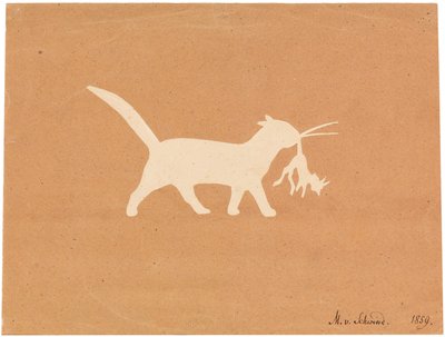 Cat little devil, 1859 by Moritz Ludwig von Schwind