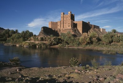 View of a ksar, Dra Valley by Moroccan School