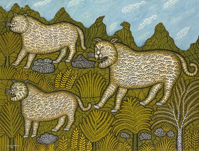 Leopard Family by Morris Hirshfield