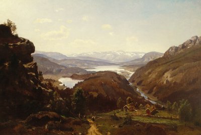 View Towards Al in Hallingdal 1871 by Morten Muller