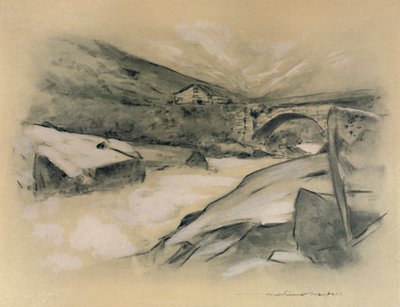 A Mountain Torrent, 1903 by Mortimer L Menpes