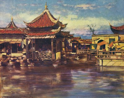 A Tea House, Shanghai by Mortimer L Menpes