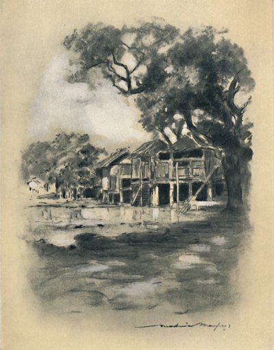 An Up-Country Village by Mortimer L Menpes