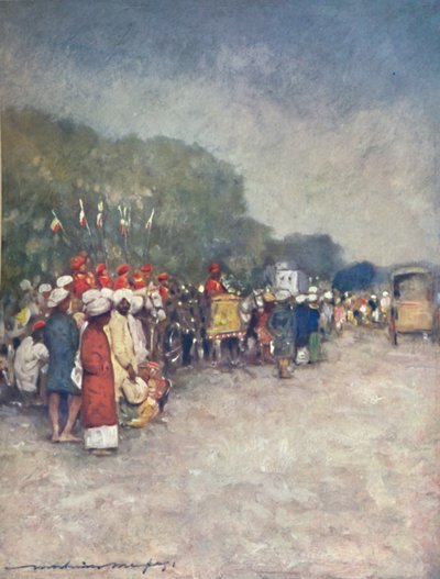 On the Alipur Road, 1903 by Mortimer L Menpes