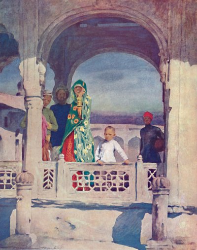 Watching the Pageant, 1903 by Mortimer L Menpes
