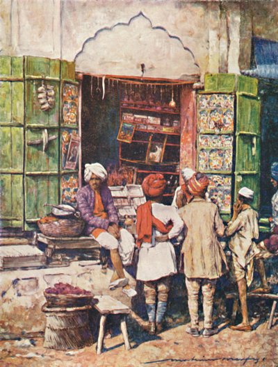 A Popular Stall by Mortimer Ludington Menpes