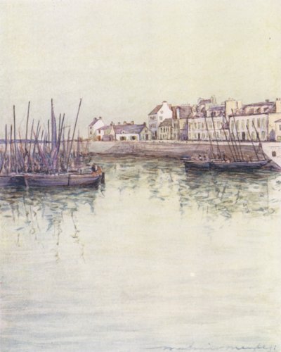 Concarneau Harbour by Mortimer Ludington Menpes