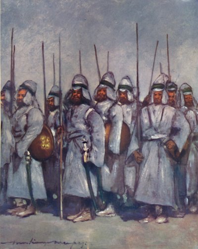 Quilted Soldiers of Kishengarh by Mortimer Ludington Menpes