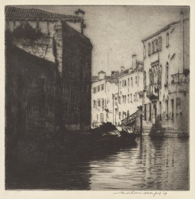 A Back Canal, Venice by Mortimer Menpes
