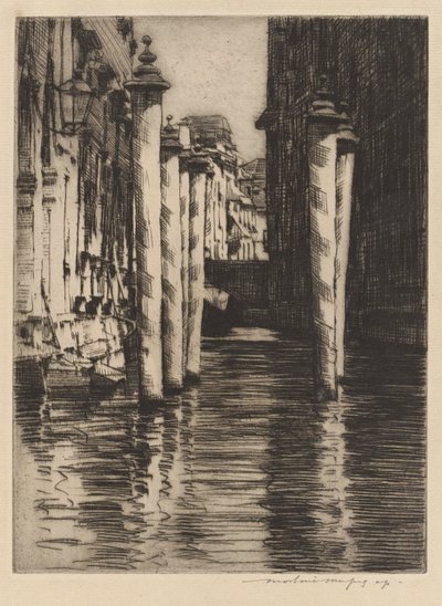 A Narrow Canal, Venice by Mortimer Menpes