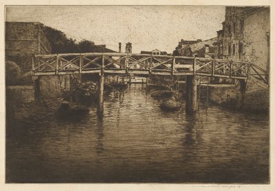 An Old Bridge, Venice by Mortimer Menpes