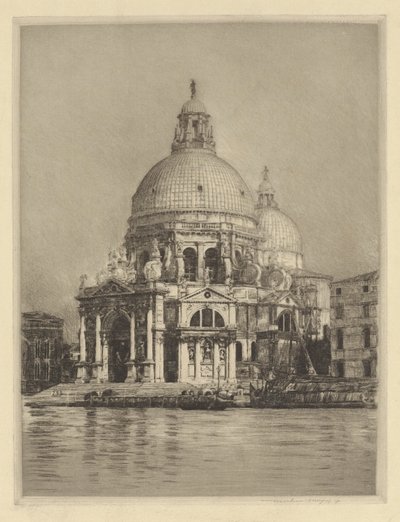 Santa Maria della Salute (2) by Mortimer Menpes