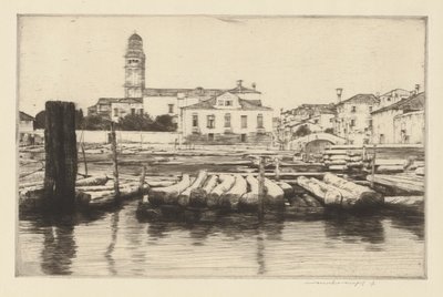 Timber Shore of the Brenta by Mortimer Menpes