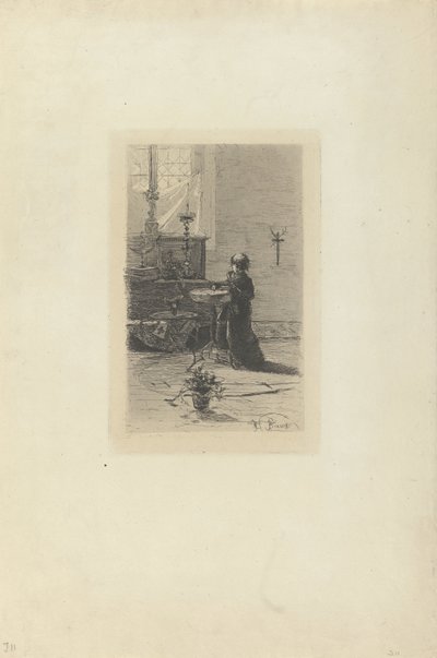 Kneeling Choirboy by Mosè di Giosuè Bianchi