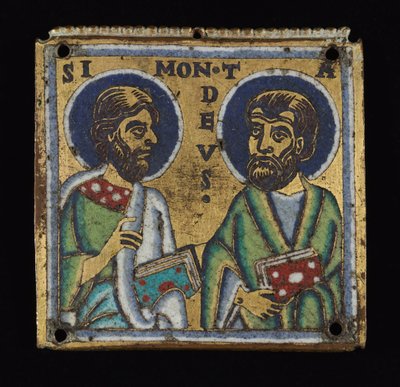 Plaque: Simon and Thaddaeus by Mosan School