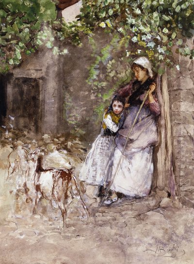 At the Farm Gate by Mose Bianchi