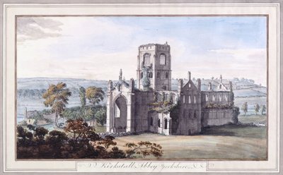 North East View of Kirkstall Abbey by Moses Griffiths