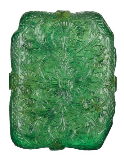 The Mughal Emerald by Mughal School