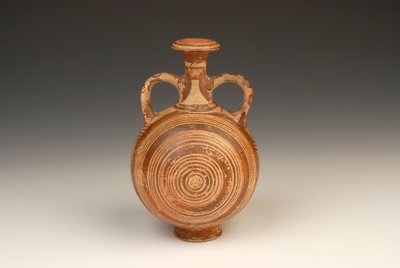 Aryballos Pilgrim Flask 1400-1370 BC by Mycenaean