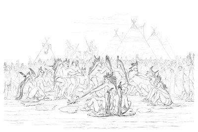 Native American pipe dance by Myers and Co