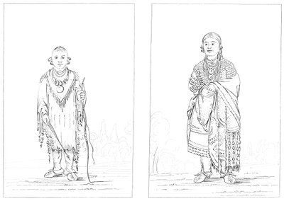 Sac and Fox Indians, 1841 by Myers and Co