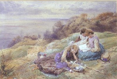 At Bonchurch, Isle of Wight by Myles Birket Foster
