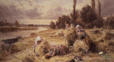 Haymaking by Myles Birket Foster