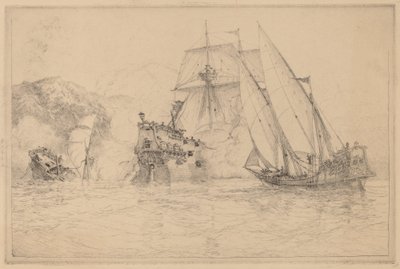 Ships Fighting by N. Artsay