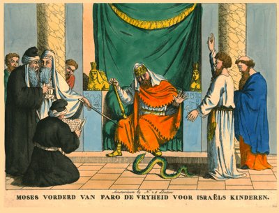 Moses before Pharaoh by N v d Linden