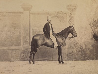 Man on a Horse by Nadar