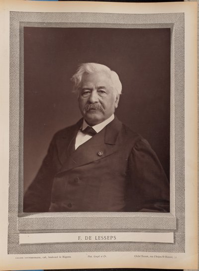 F. de Lesseps by Nadar [Gaspard Félix Tournachon]