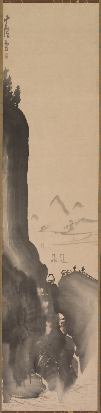 Mountains and Distant Boats by Nagasawa Rosetsu