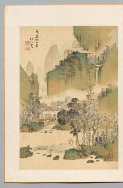 Landscape by Nakabayashi Chikuto