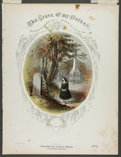 The Grave of My Mother by Napoleon Sarony
