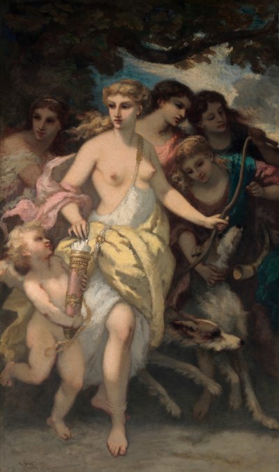 Diana by Narcisse Virgile Diaz de la Peña