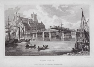 Selby Bridge by Nathaniel (after) Whittock