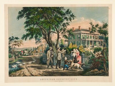American Country Life / October Afternoon by Nathaniel Currier