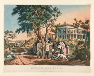 American Country Life: October Afternoon by Nathaniel Currier