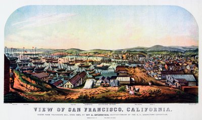 San Francisco, California, 1850, 1937 by Nathaniel Currier