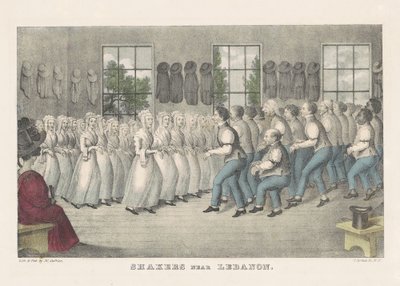 Shakers Near Lebanon by Nathaniel Currier