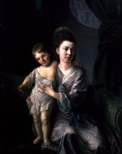 Anne Gardiner with her Eldest Son Kirkman by Nathaniel Hone