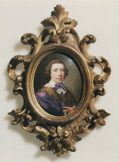Self-Portrait Holding a Pendant by Nathaniel Hone