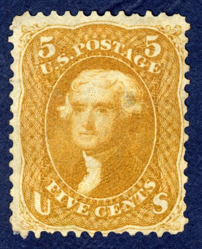 5c Jefferson single by National Bank Note Company