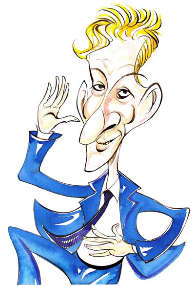 Danny Kaye - Colour Caricature by Neale Osborne
