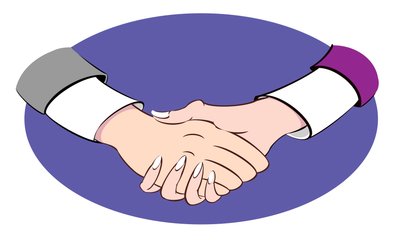 Handshake (illustration) by Neale Osborne